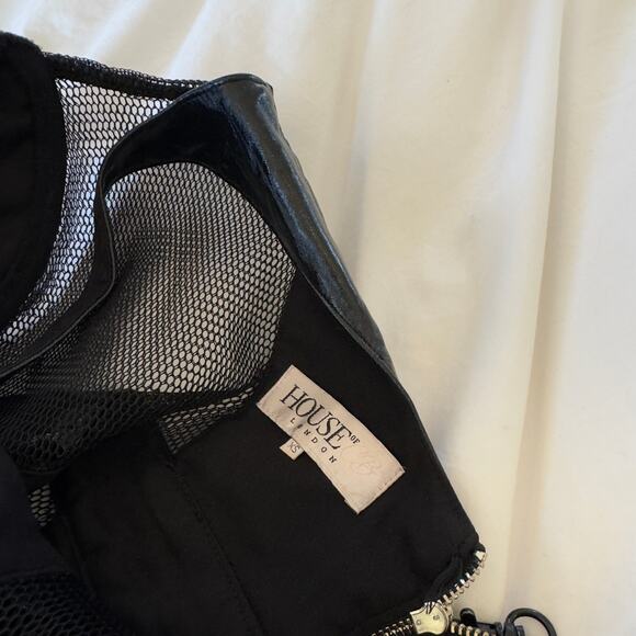 House Of CB Firalla Black Patent Vegan Leather Bustier Dress Size XS - Picture 4 of 6